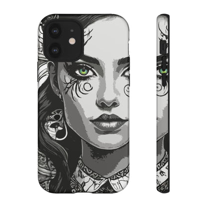 Green Eyed Devilish Beauty Tough Phone Case