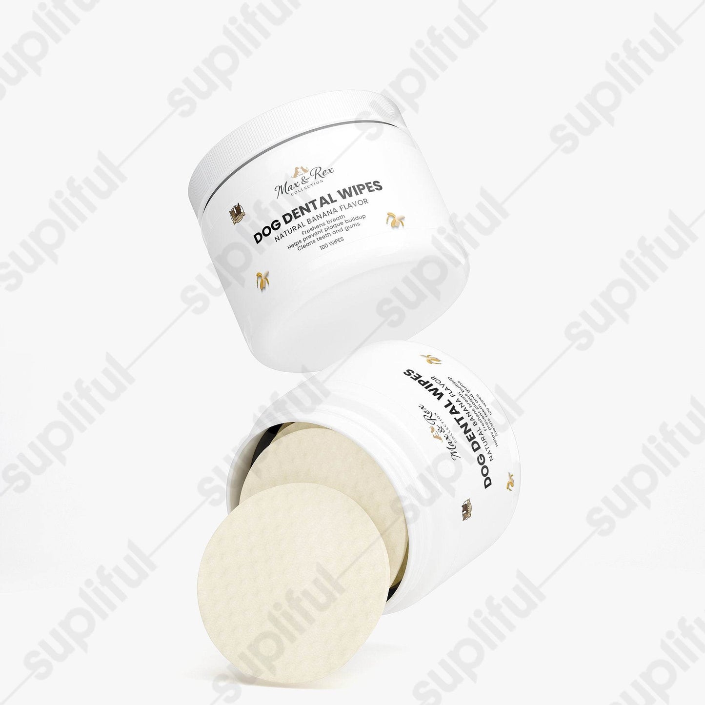 The Max & Rex Collection Dog Dental Wipes