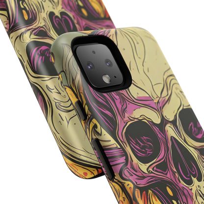 Abstract Purple Skull Tough Phone Case