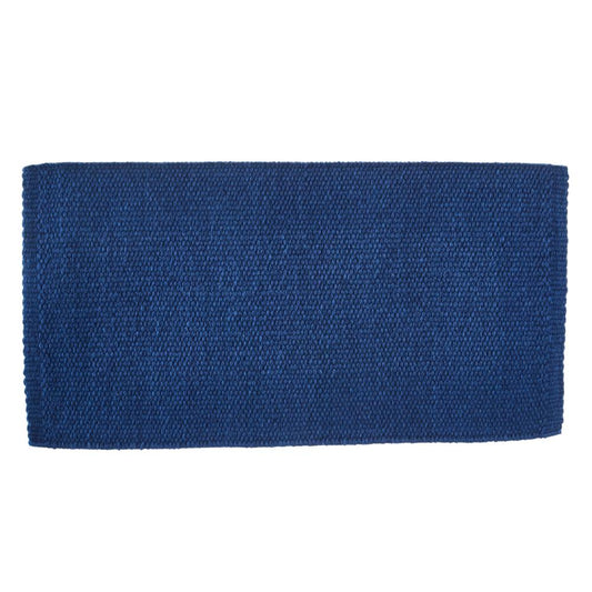 1314-95 San Juan Solid Slate Blue 36x34 New Zealand Wool Saddle Blanket