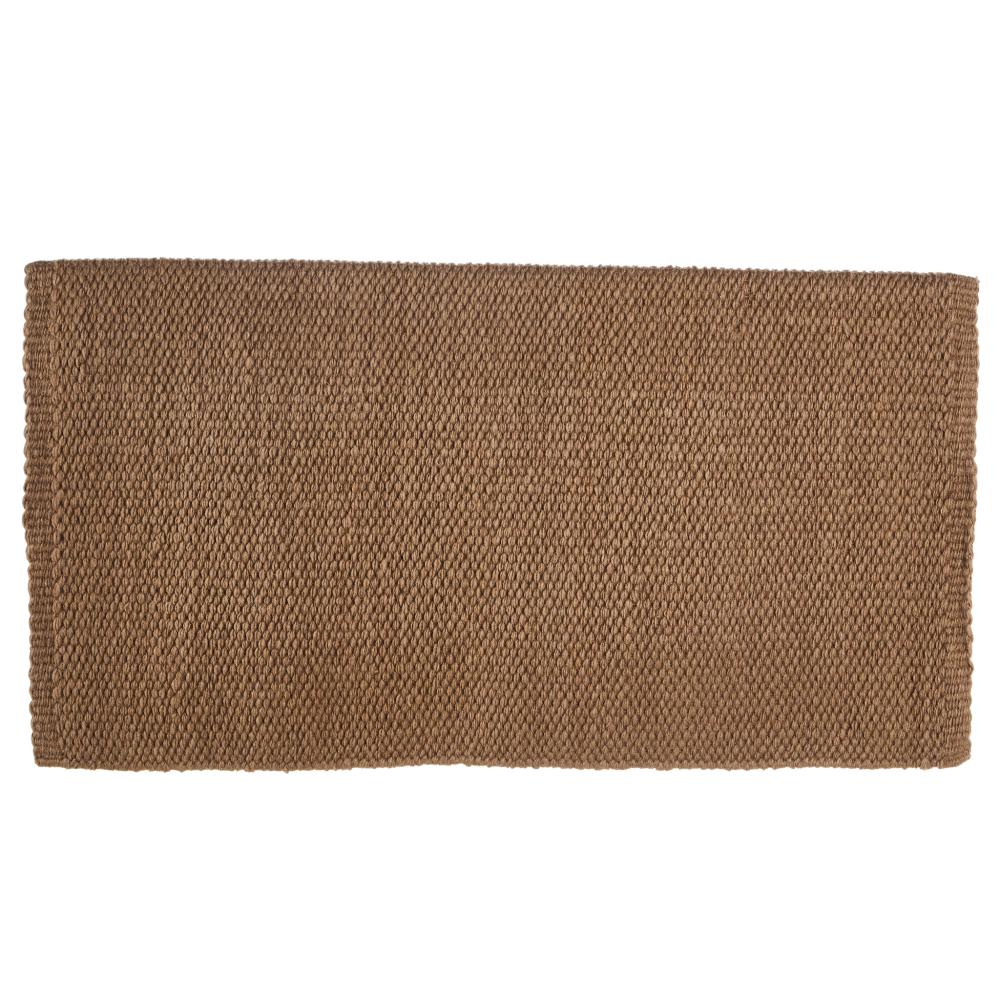 1314-97 San Juan Solid Raw Umber 36x34 New Zealand Wool Saddle Blanket