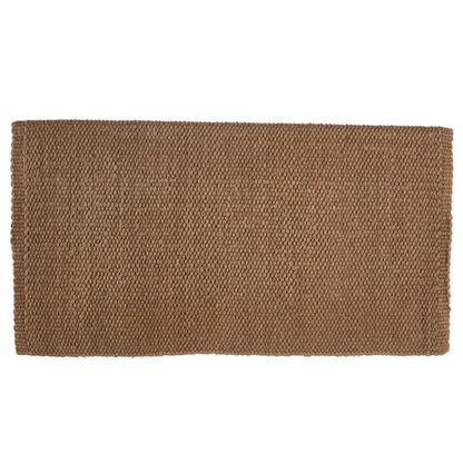 1314-97 San Juan Solid Raw Umber 36x34 New Zealand Wool Saddle Blanket