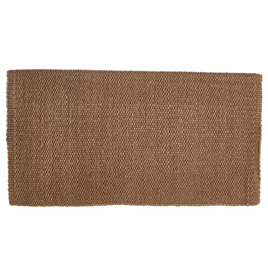 1314-97 San Juan Solid Raw Umber 36x34 New Zealand Wool Saddle Blanket