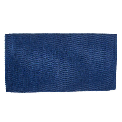 1314C-95 San Juan Solid Slate Blue 38x34 New Zealand Wool Saddle Blanket