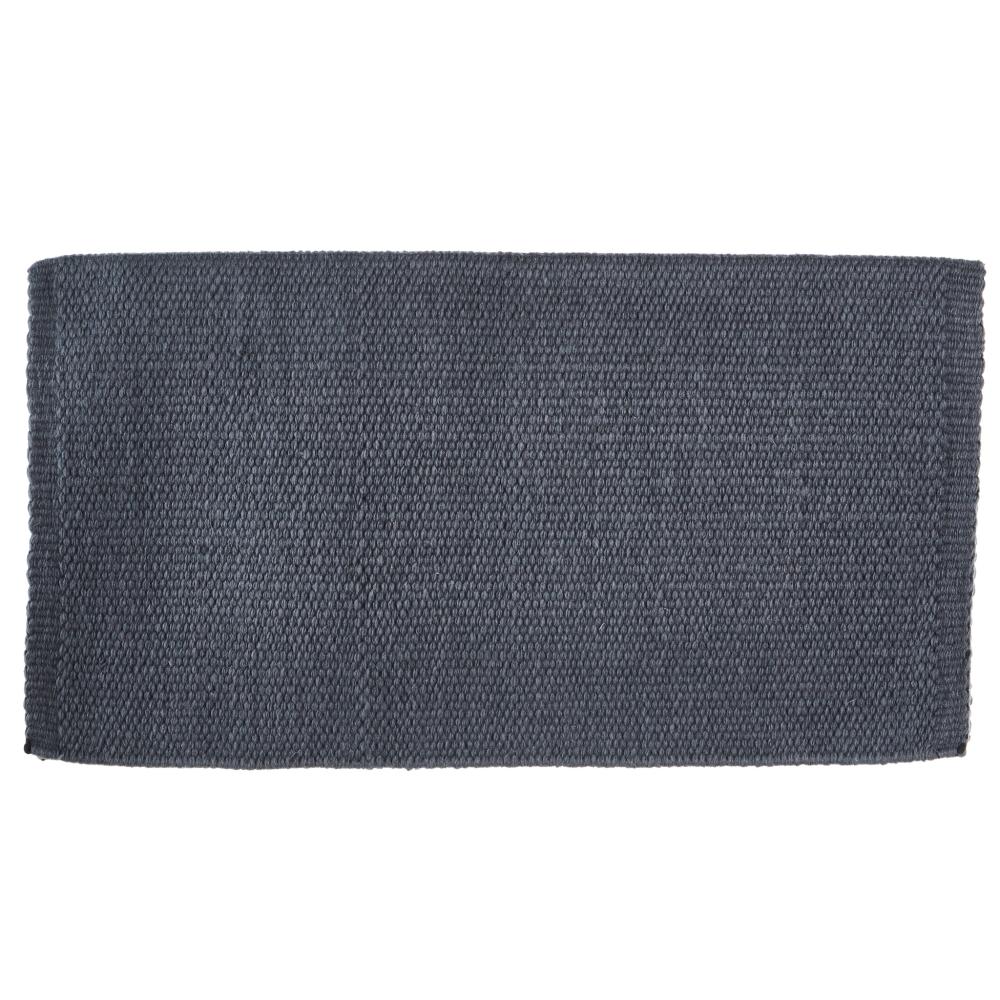 1314C-93 San Juan Solid Charcoal 38x34 New Zealand Wool Saddle Blanket