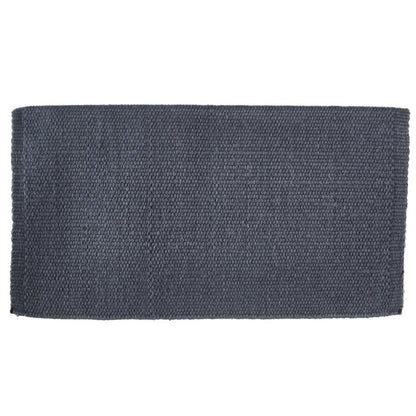 1314C-93 San Juan Solid Charcoal 38x34 New Zealand Wool Saddle Blanket