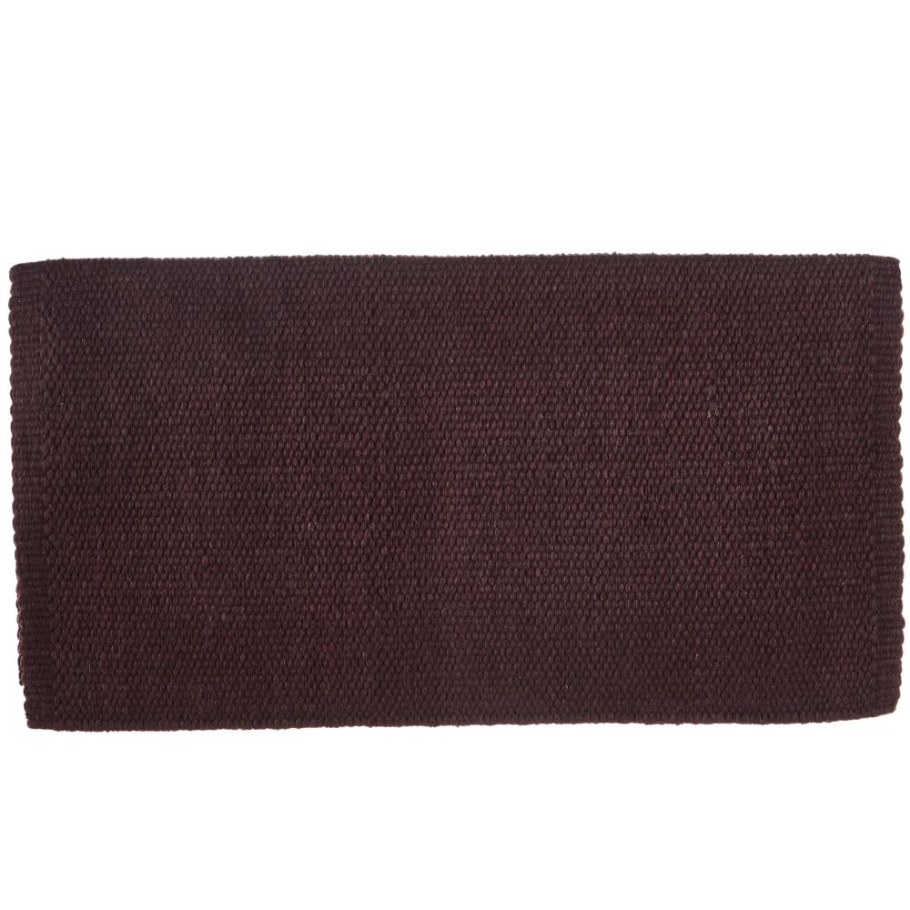 1314-96 San Juan Solid Expresso 36x34 New Zealand Wool Saddle Blanket
