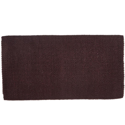 1314-96 San Juan Solid Expresso 36x34 New Zealand Wool Saddle Blanket