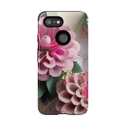 Elegant Paper Flowers Tough Phone Case