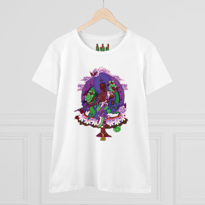 Buddha Pastel Sketch Women's Cotton Tee