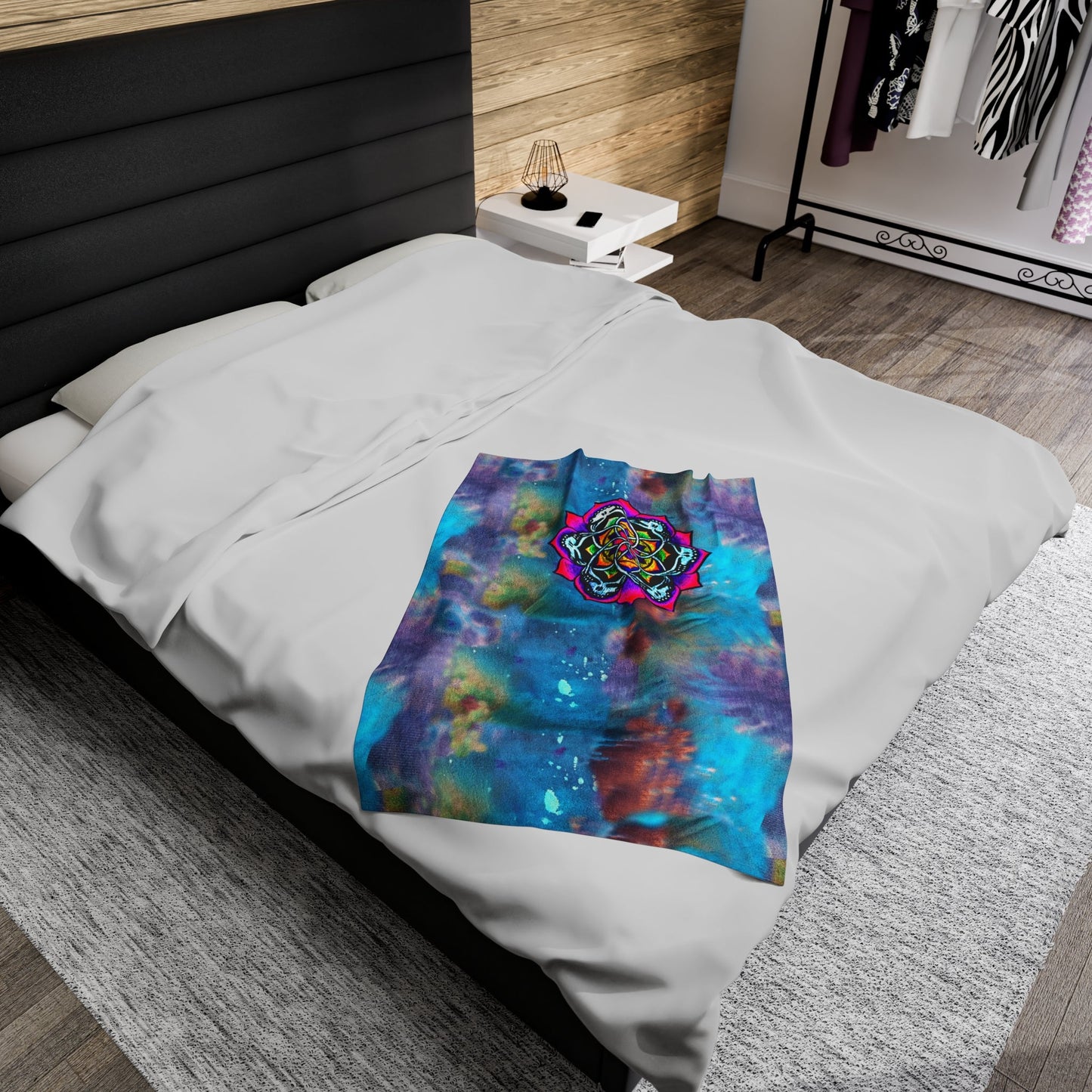 DEADPUNK Mandala Plush Blanket