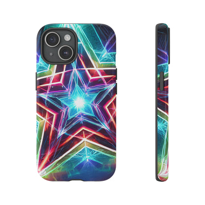 Neon Light Stars Tough Phone Case