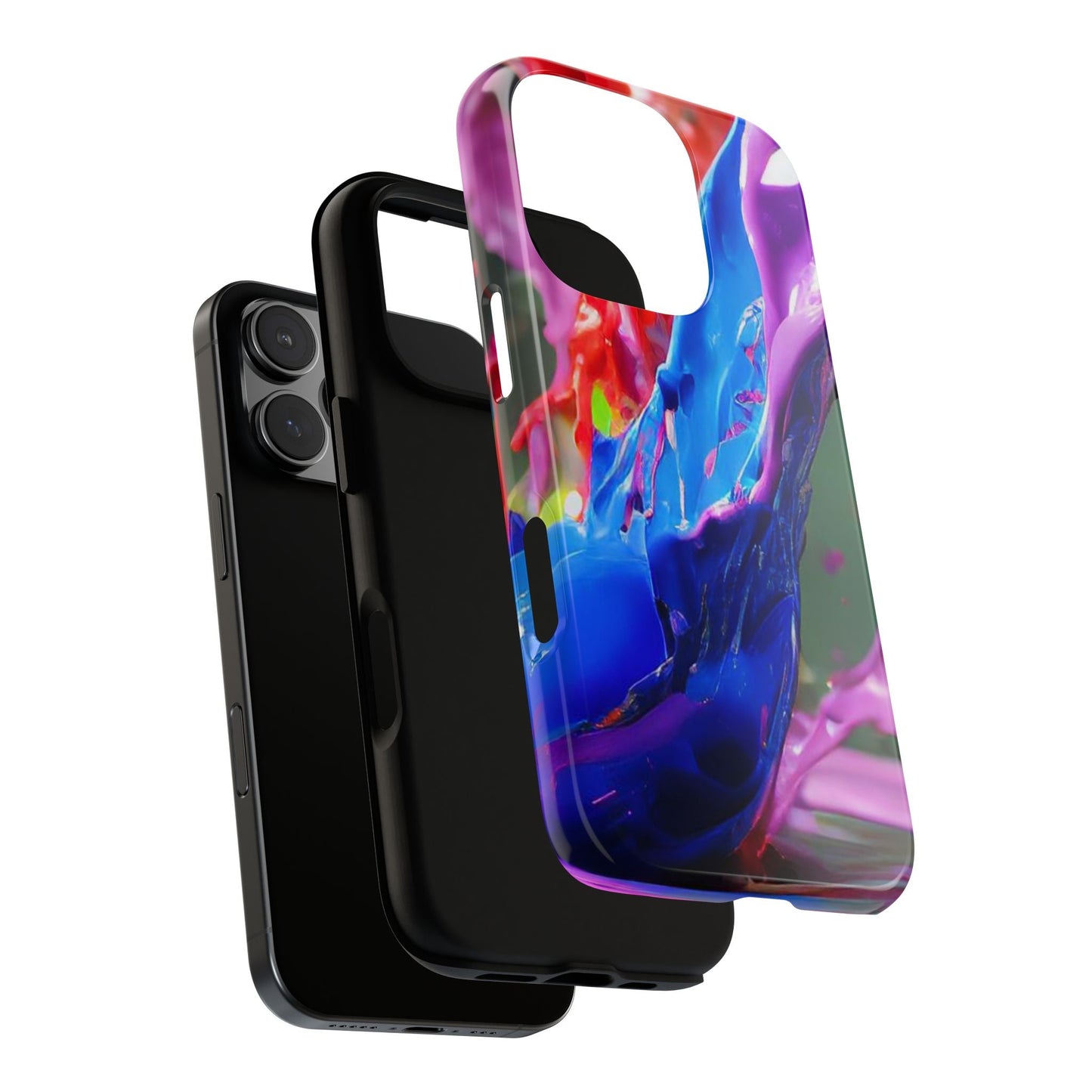Vibrant Color Splash Tough Phone Case