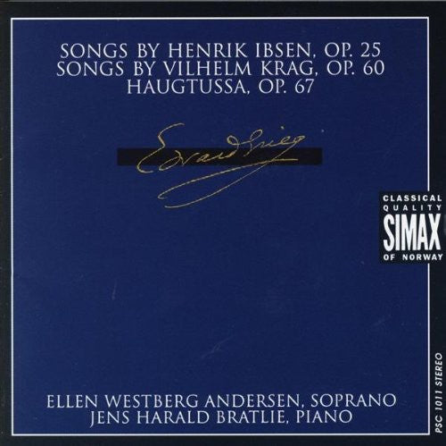 Grieg / Andersen / Bratlie - Six Poems By Ibsen / Poems By Krag / Haugtussa - Music CD