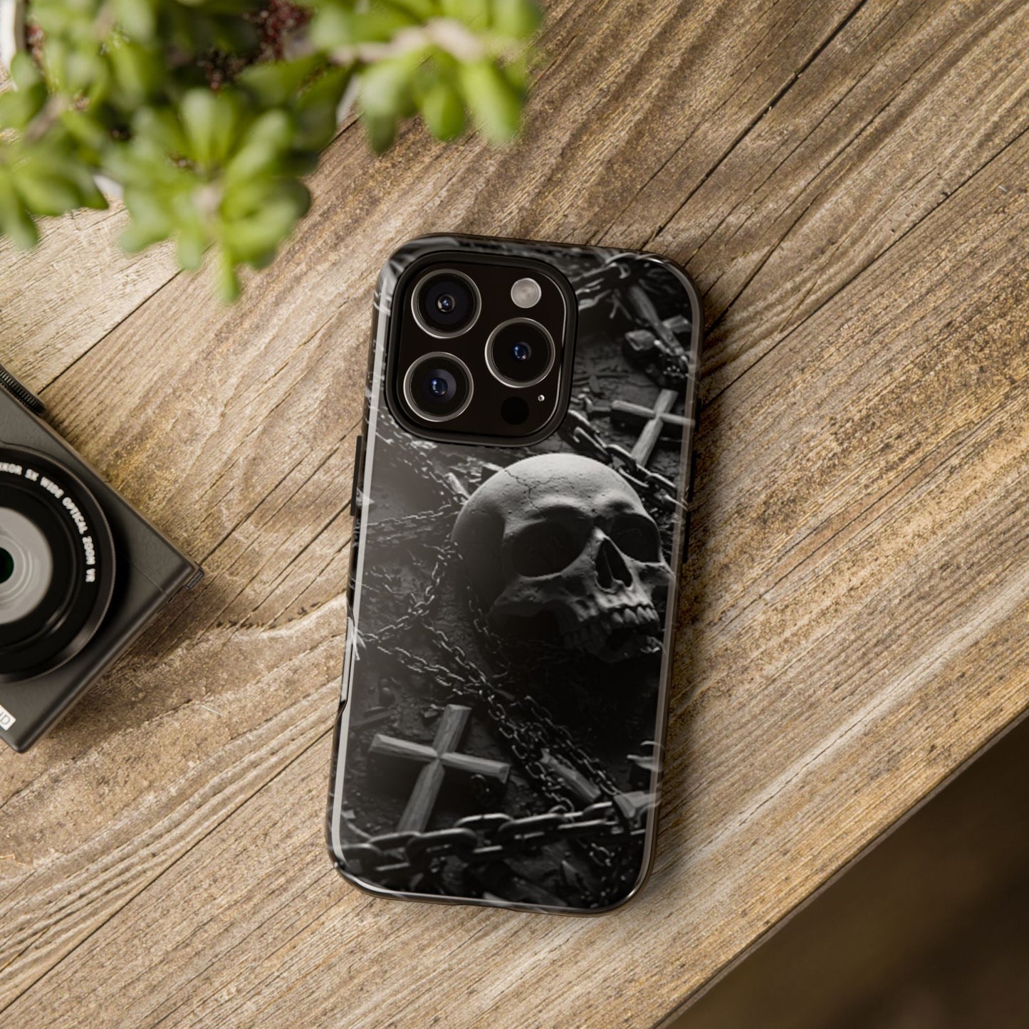 Gothic Skull Tough Phone Case