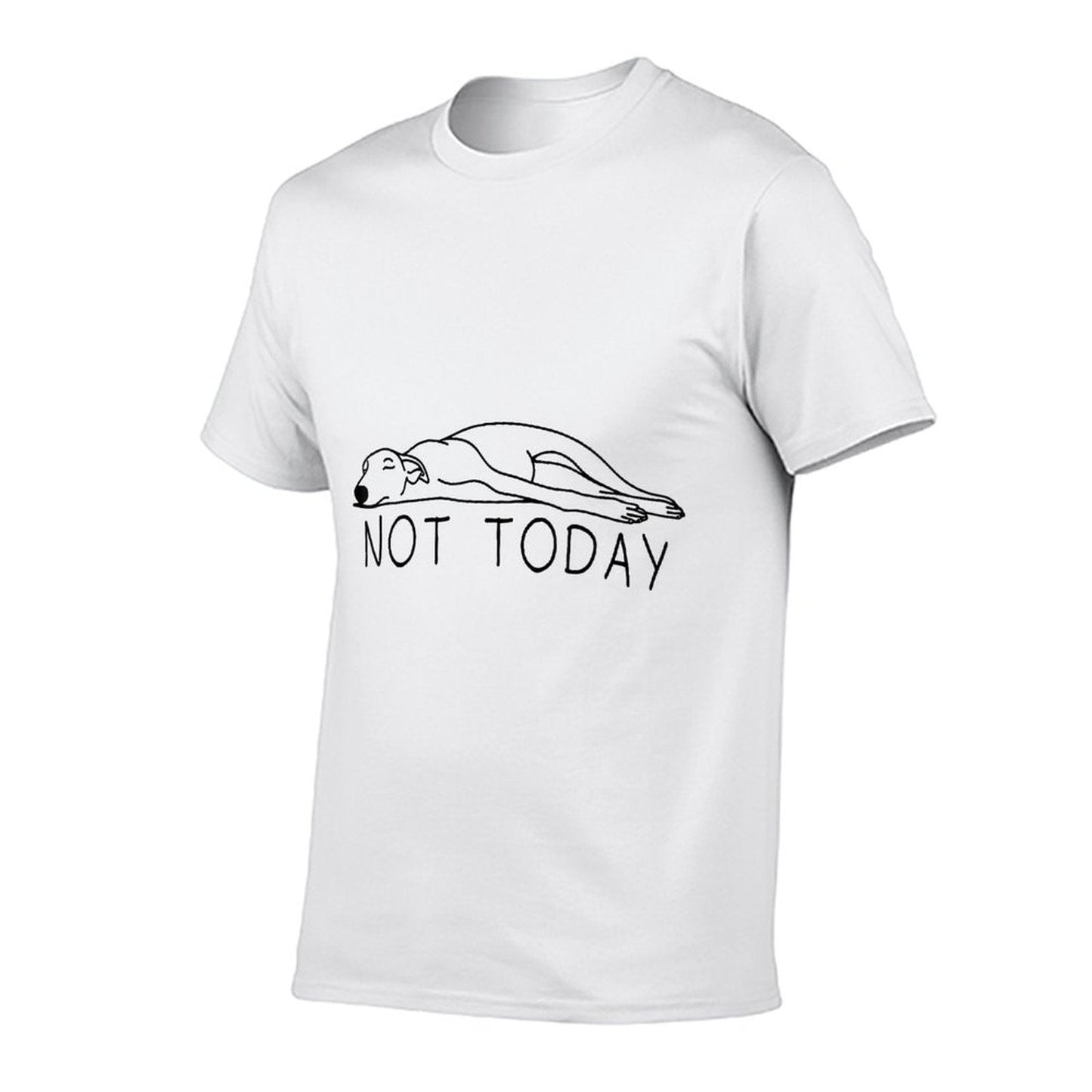 Greyhound Not Today Funny Sighthound Greyhound Mom Comfortable T-Shirt
