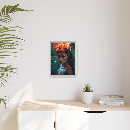 Tūtū Pele Aziza & Fae Matte Canvas Framed