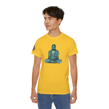 Fine Art Buddha Chalk Drawing Print Unisex Ultra Cotton Tee