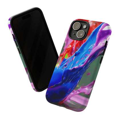 Vibrant Color Splash Tough Phone Case