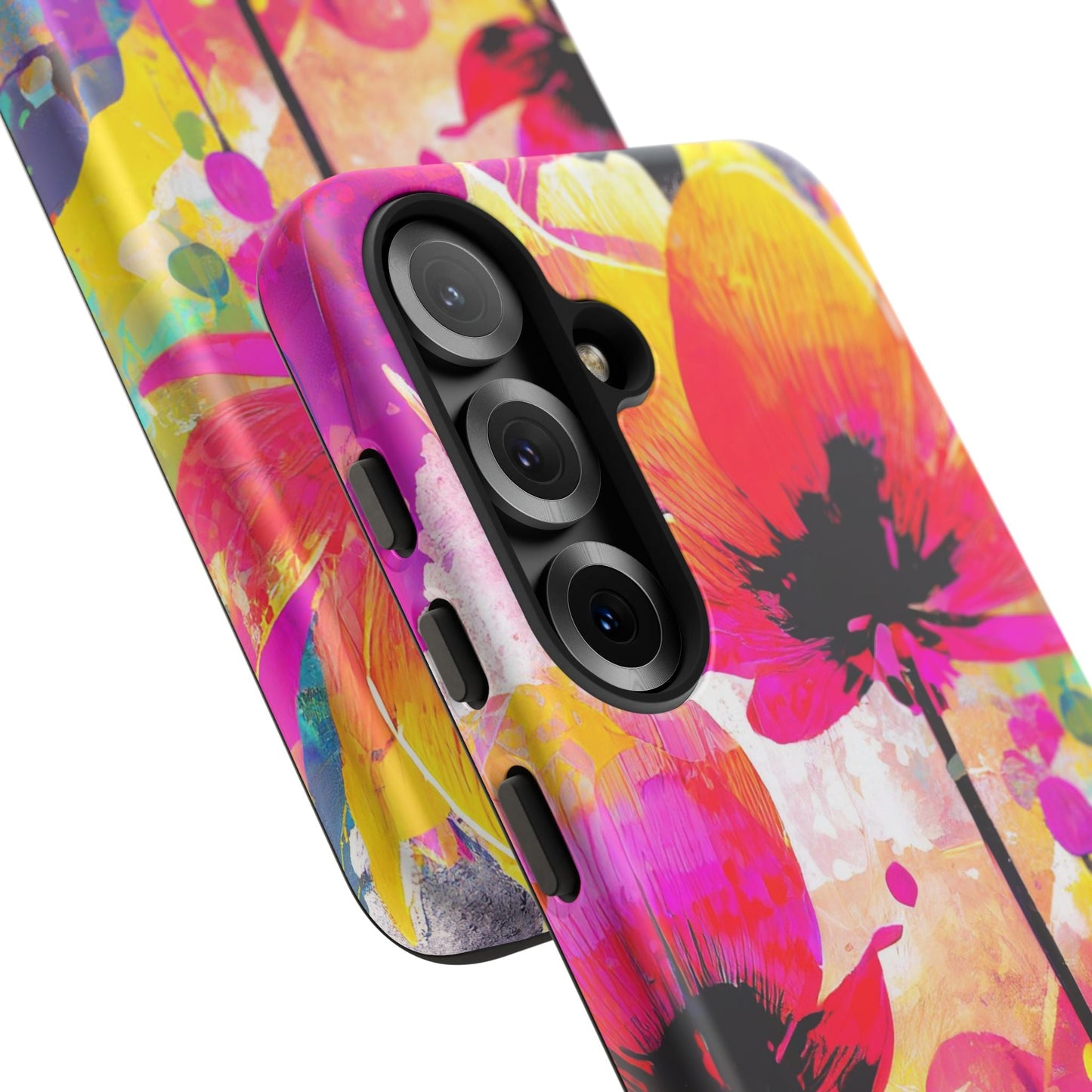 Neon Floral Tough Phone Case