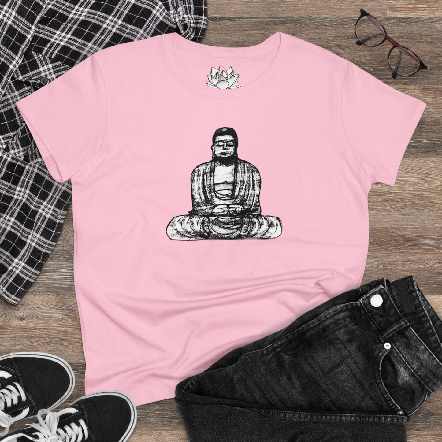 Buddha Sketch Women's Cotton Tee