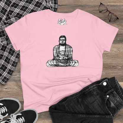 Buddha Sketch Women's Cotton Tee