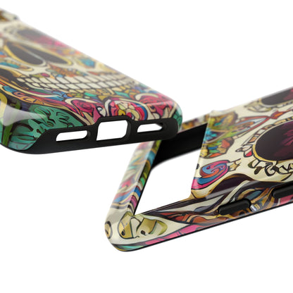 Colorful Sugar Skull Tough Phone Case
