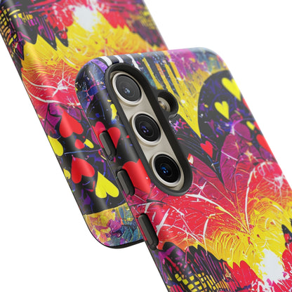 Vibrant Heart Sunset Tough Phone Case
