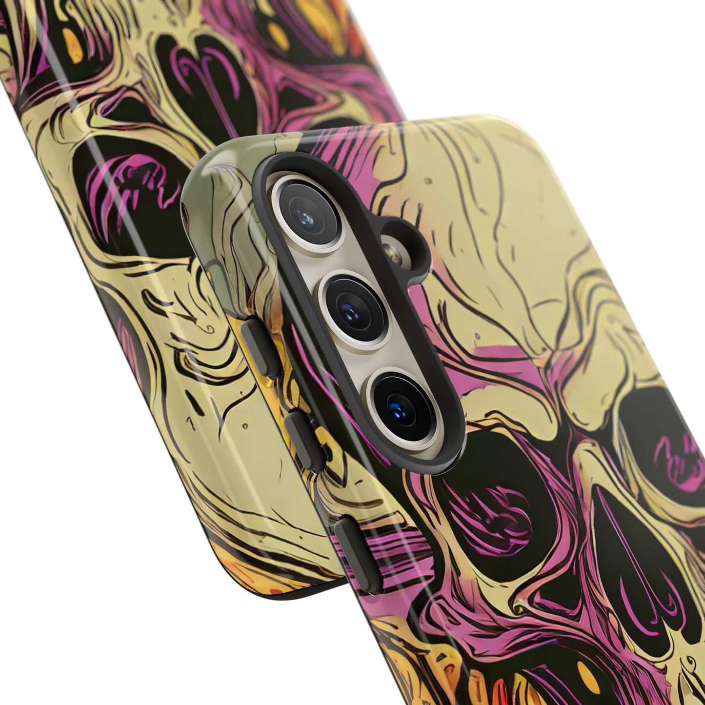 Abstract Purple Skull Tough Phone Case