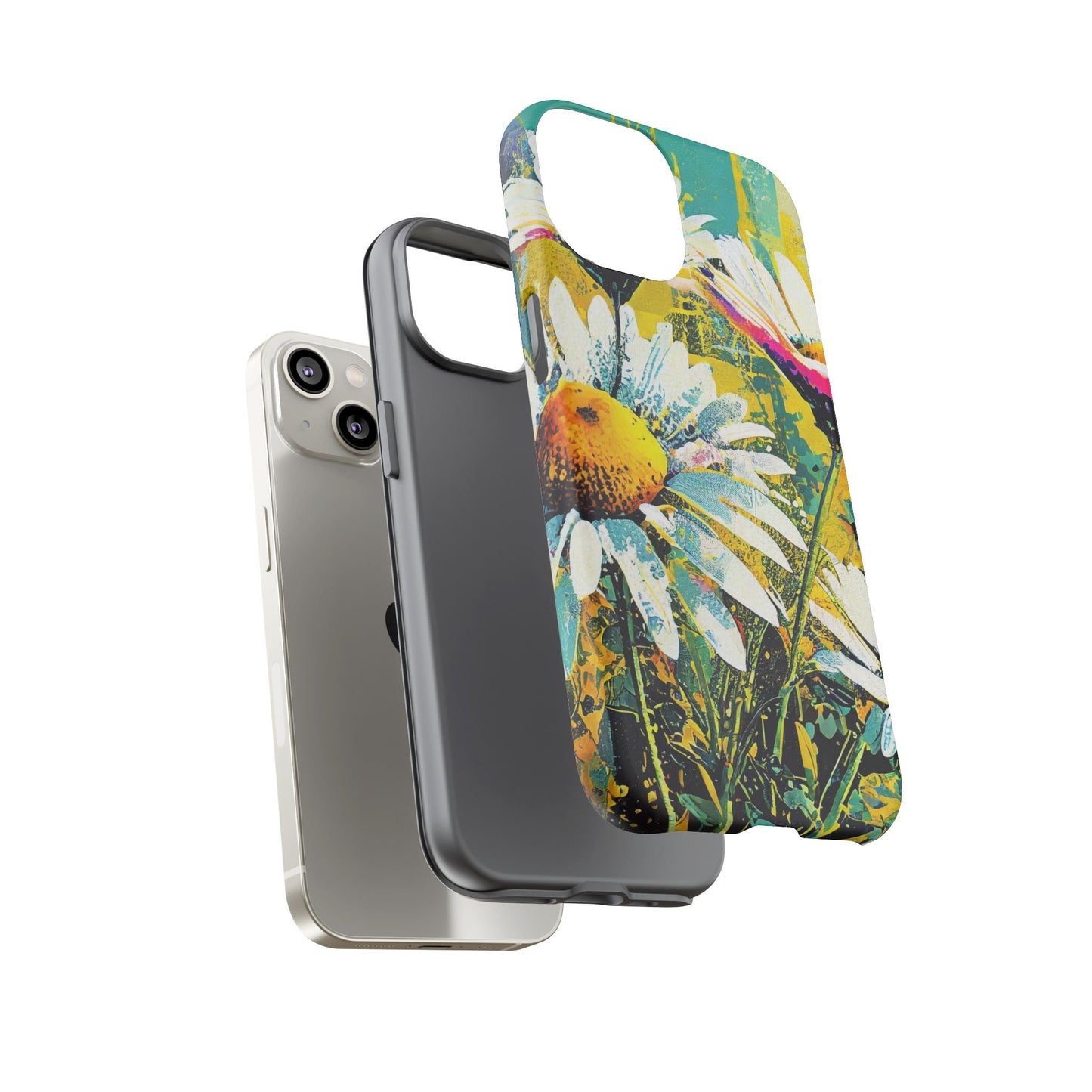 Colorful Daisy Floral Tough Phone Case