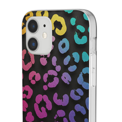 Vibrant Leopard Print Flexi Phone Case