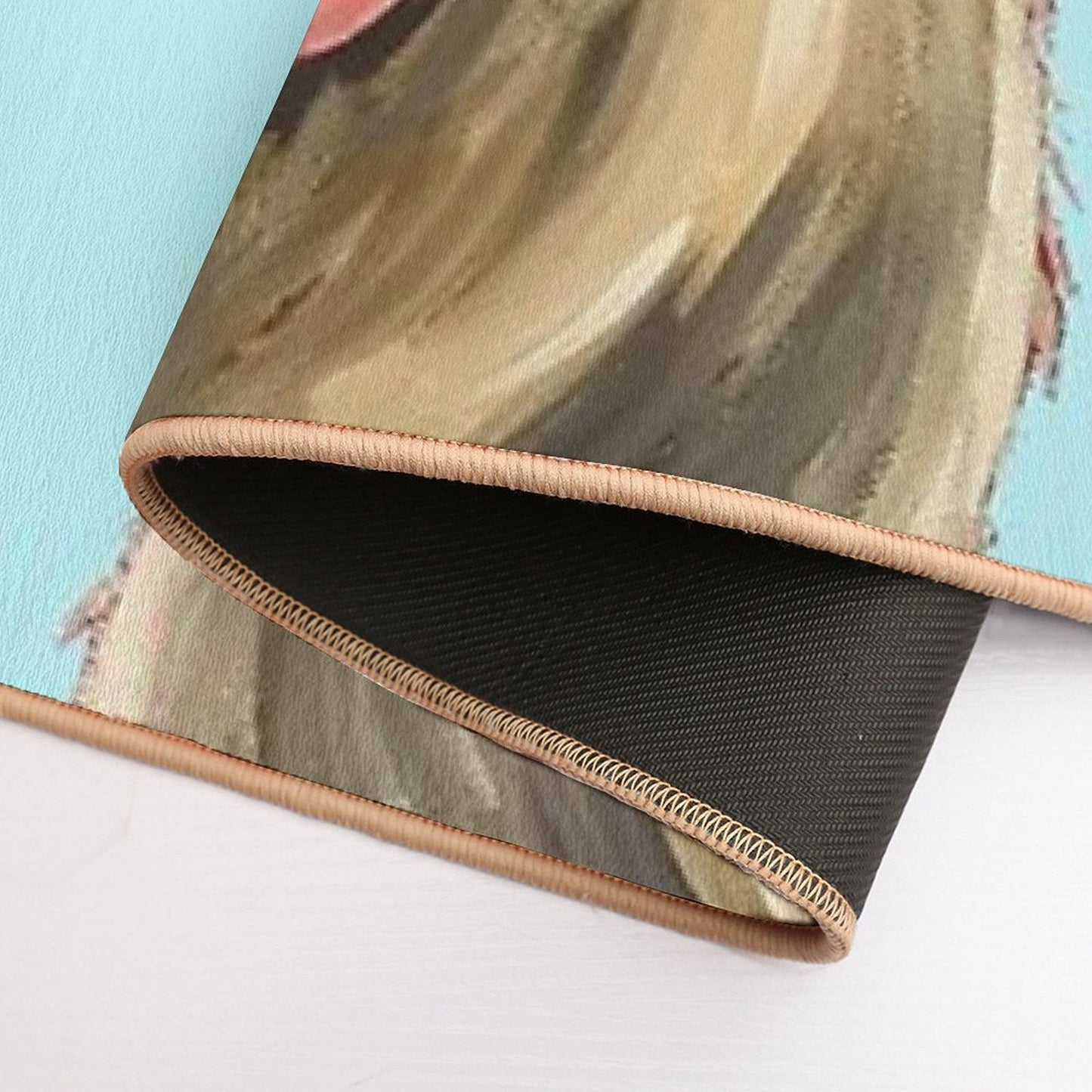 Cute Pig with Glasses Art Bath Mat