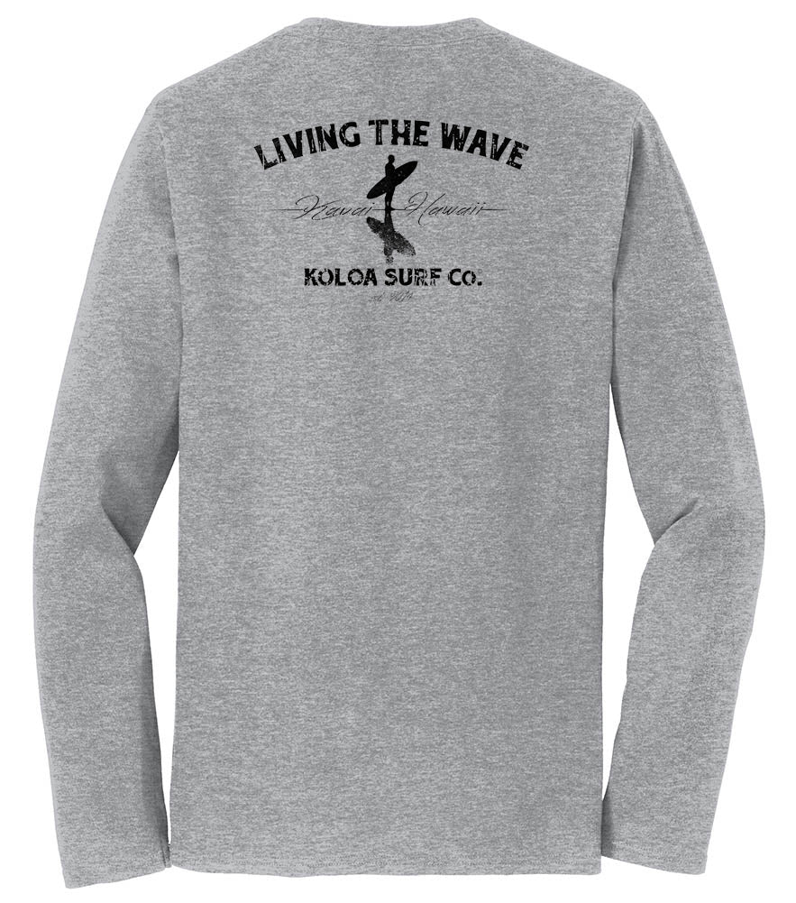Koloa Surfer on the Beach Long Sleeve Lightweight T-Shirts