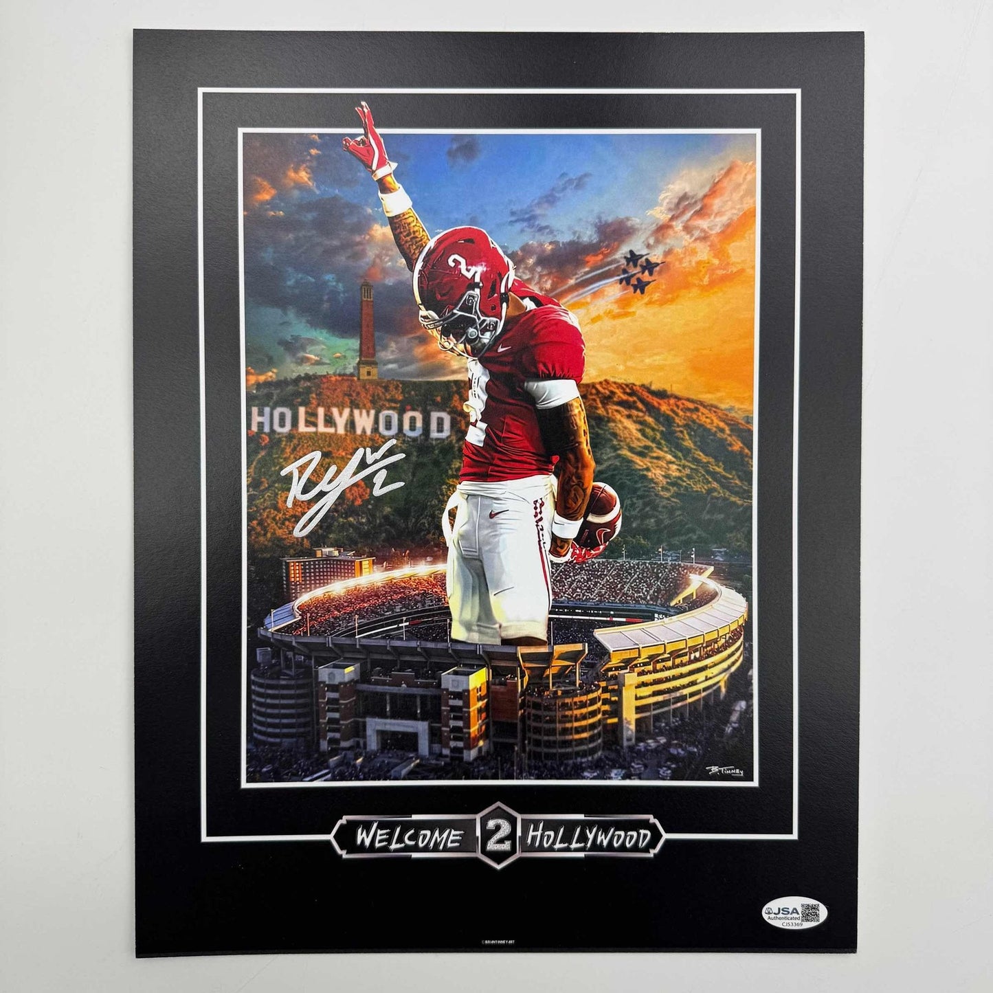 Autographed/Signed Ryan Williams Alabama Crimson Tide 11x14 College Football Photo JSA COA