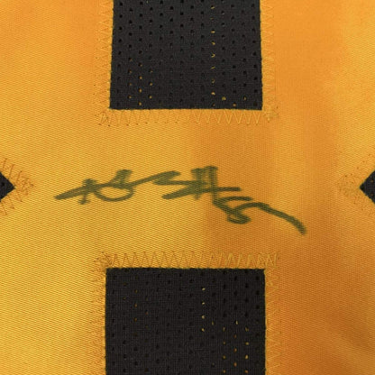 Autographed/Signed Antonio Brown Pittsburgh Steelers Color Rush Black Football Jersey JSA COA