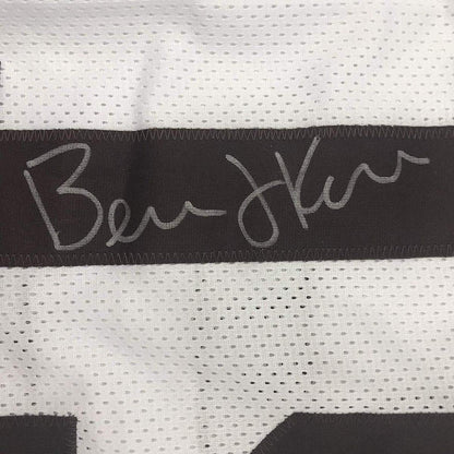 Autographed/Signed Bernie Kosar Cleveland White Football Jersey JSA COA
