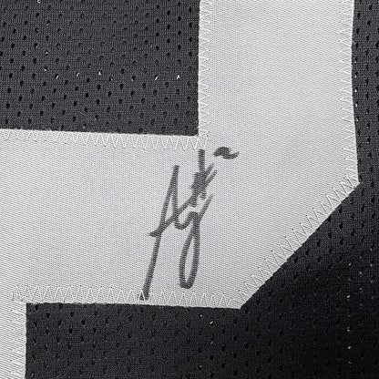 Framed Autographed/Signed Ashton Jeanty 35x39 Oakland Black Football Jersey Beckett BAS COA