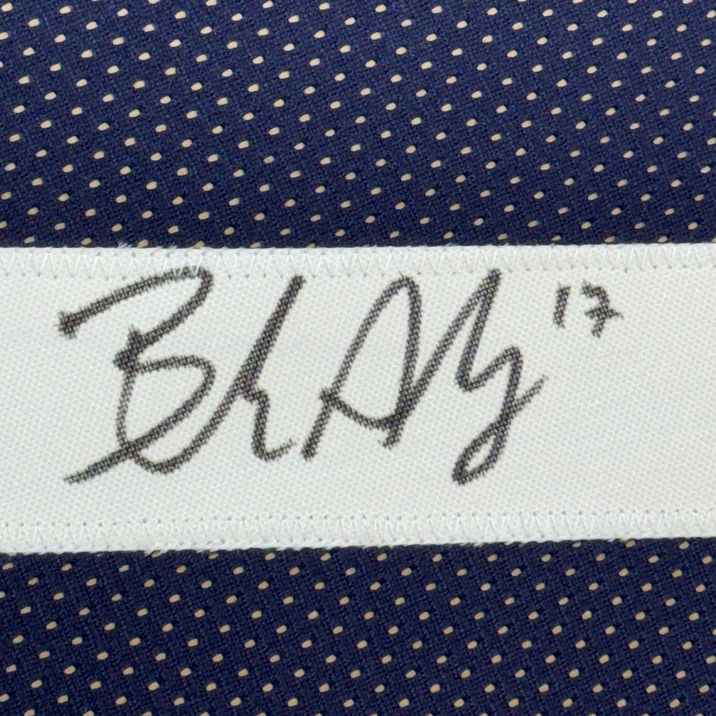 Framed Autographed/Signed Brandon Aubrey 35x39 Dallas Thanksgiving Day Football Jersey Beckett BAS COA