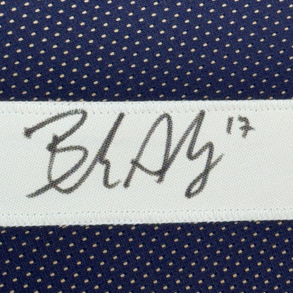 Framed Autographed/Signed Brandon Aubrey 35x39 Dallas Thanksgiving Day Football Jersey Beckett BAS COA