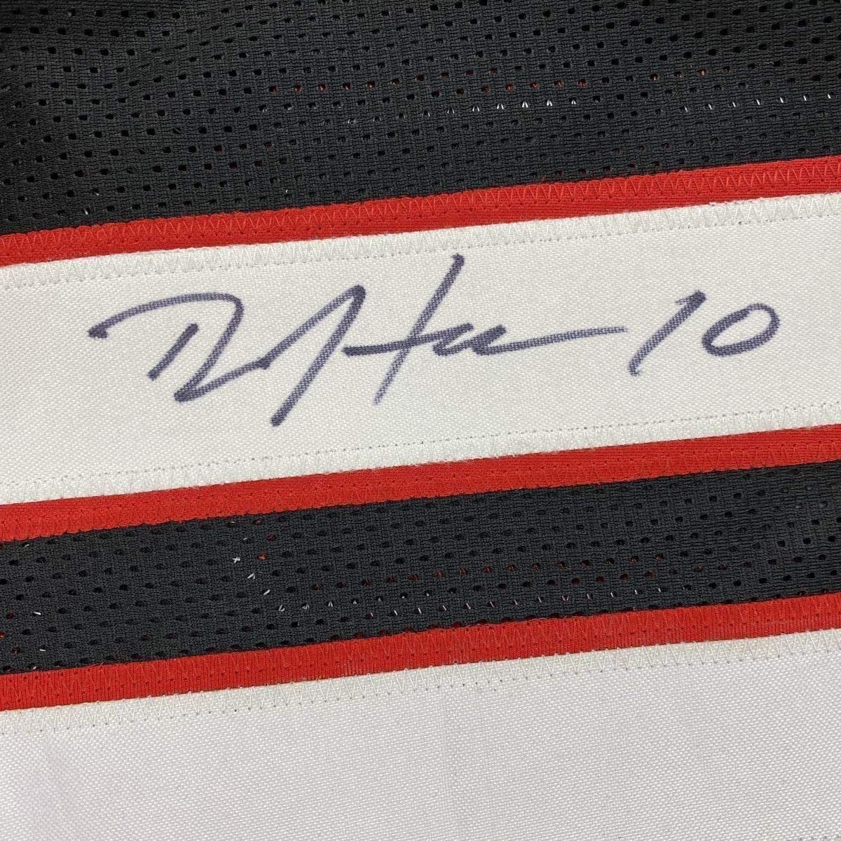 Framed Autographed/Signed DeAndre Hopkins 35x39 Arizona Black Football Jersey JSA COA