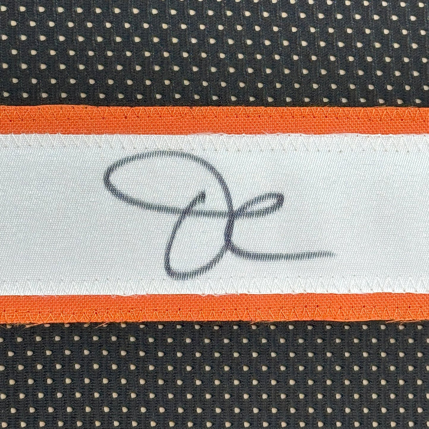Framed Autographed/Signed Ja'Marr Chase 35x39 Cincinnati Black Football Jersey JSA COA