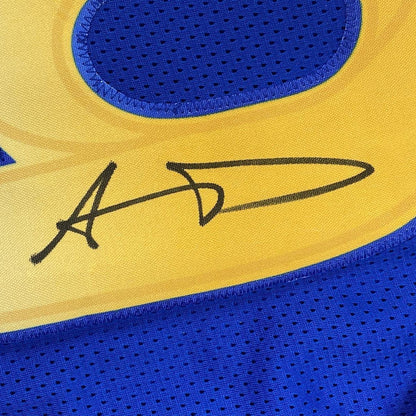 Autographed/Signed Aaron Donald Los Angeles LA Royal Blue Football Jersey Beckett BAS COA