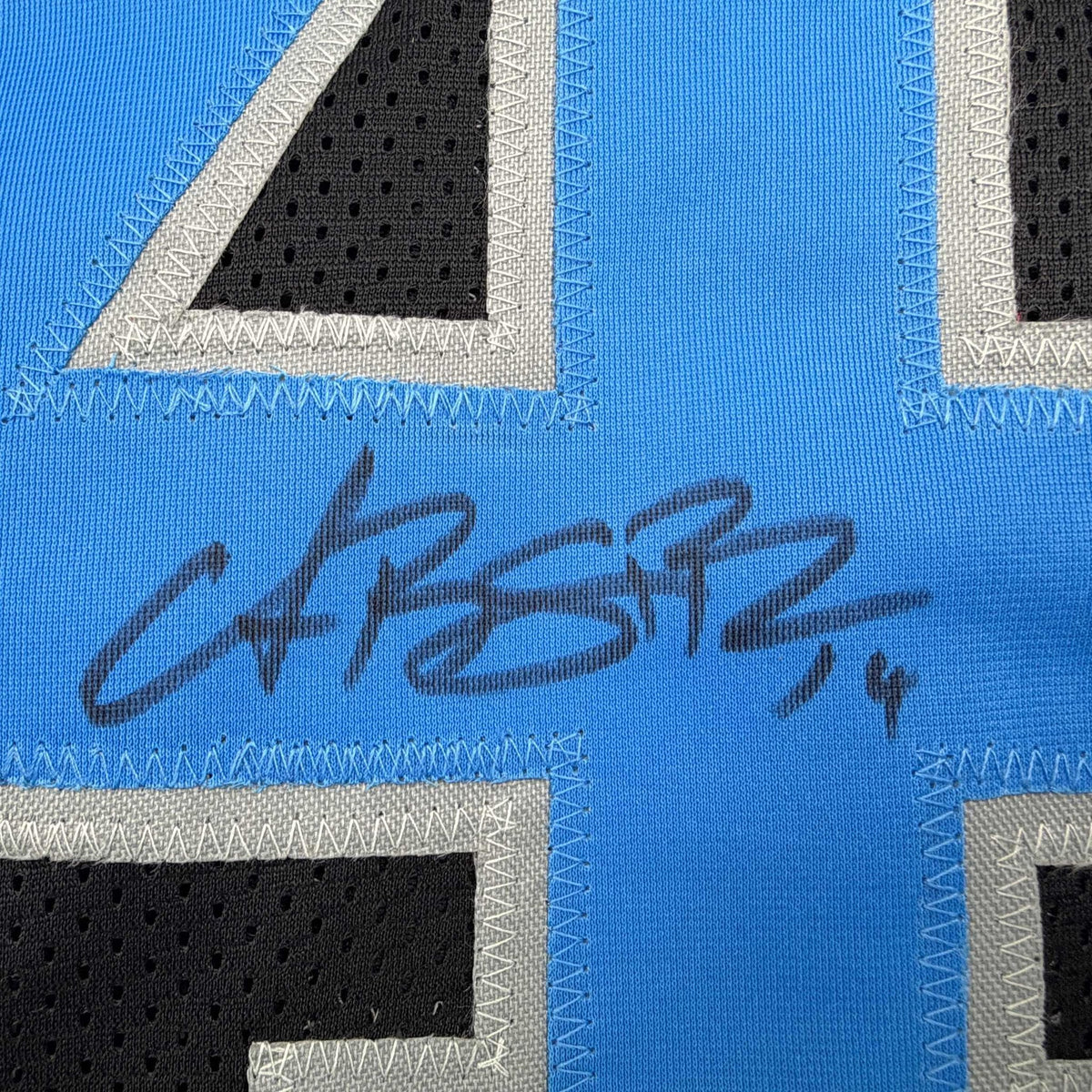 Autographed/Signed Amon-Ra St. Brown Detroit Black Football Jersey Beckett BAS COA