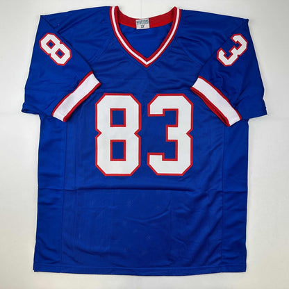 Autographed/Signed Andre Reed Buffalo Blue Football Jersey PSA/DNA COA