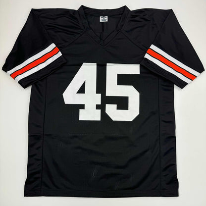 Autographed/Signed Archie Griffin Cincinnati Black Football Jersey Beckett BAS COA