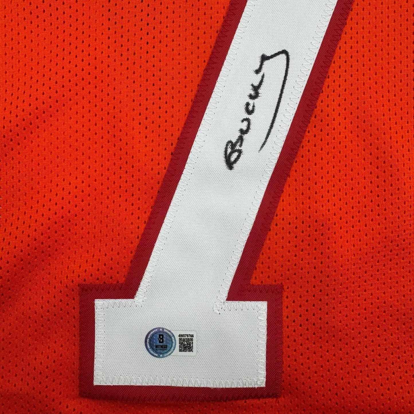Autographed/Signed Bucky Irving Tampa Bay Orange Creamsicle Retro Throwback Football Jersey Beckett BAS COA