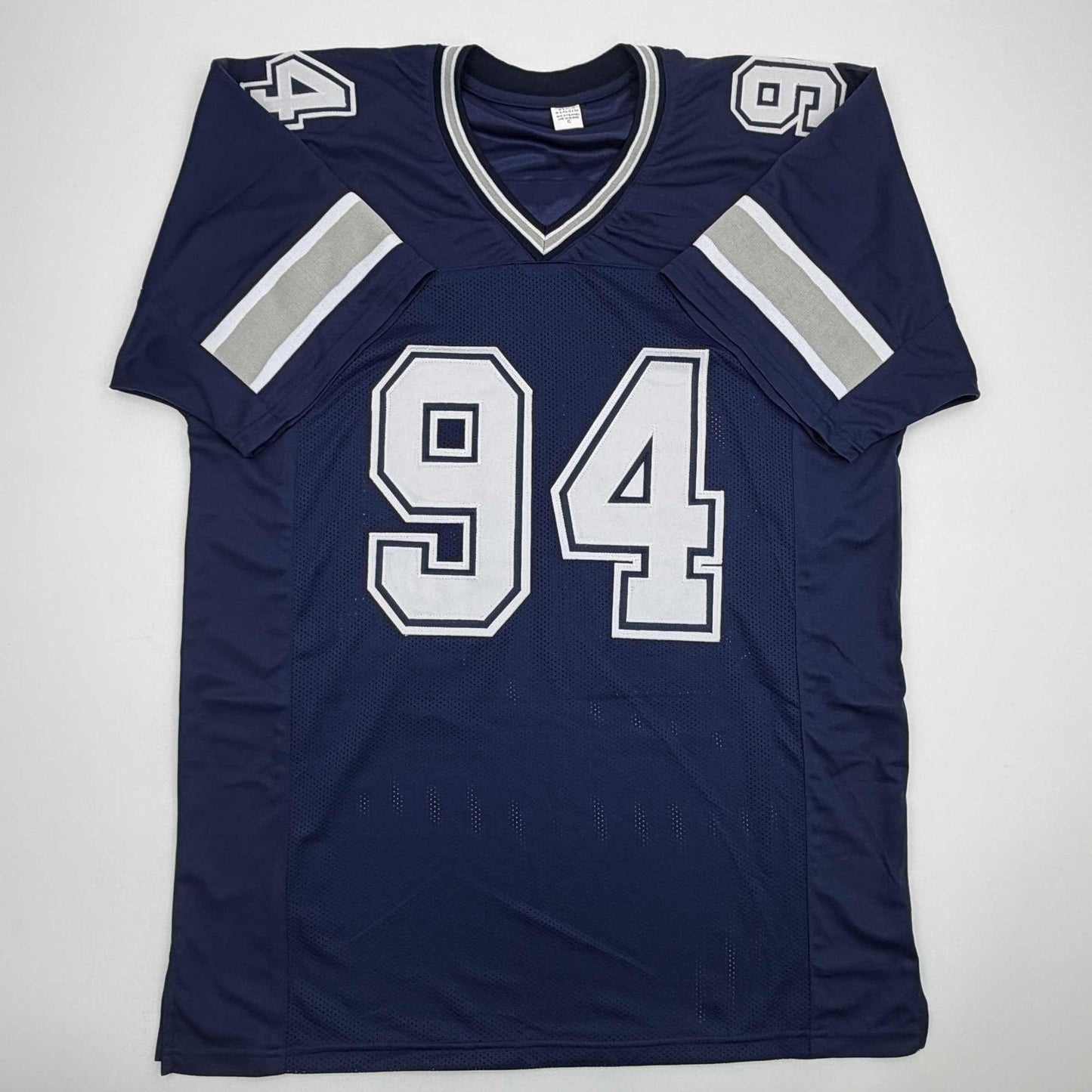 Autographed/Signed Charles Haley Dallas Blue Football Jersey JSA COA