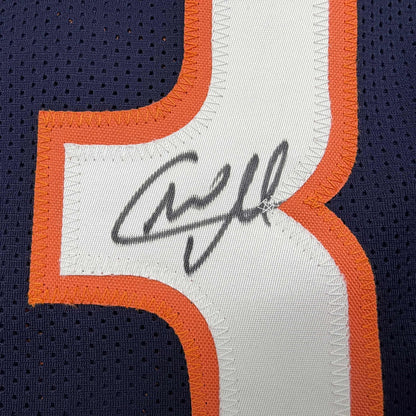 Autographed/Signed Charles Tillman Peanut Chicago Blue Football Jersey Beckett BAS COA