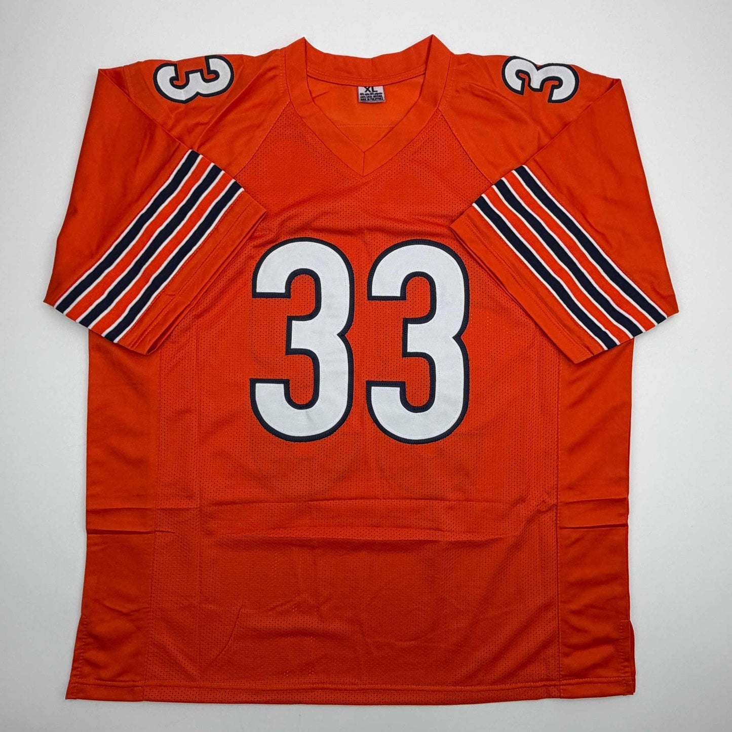 Autographed/Signed Charles Tillman Peanut Chicago Orange Football Jersey Beckett BAS COA