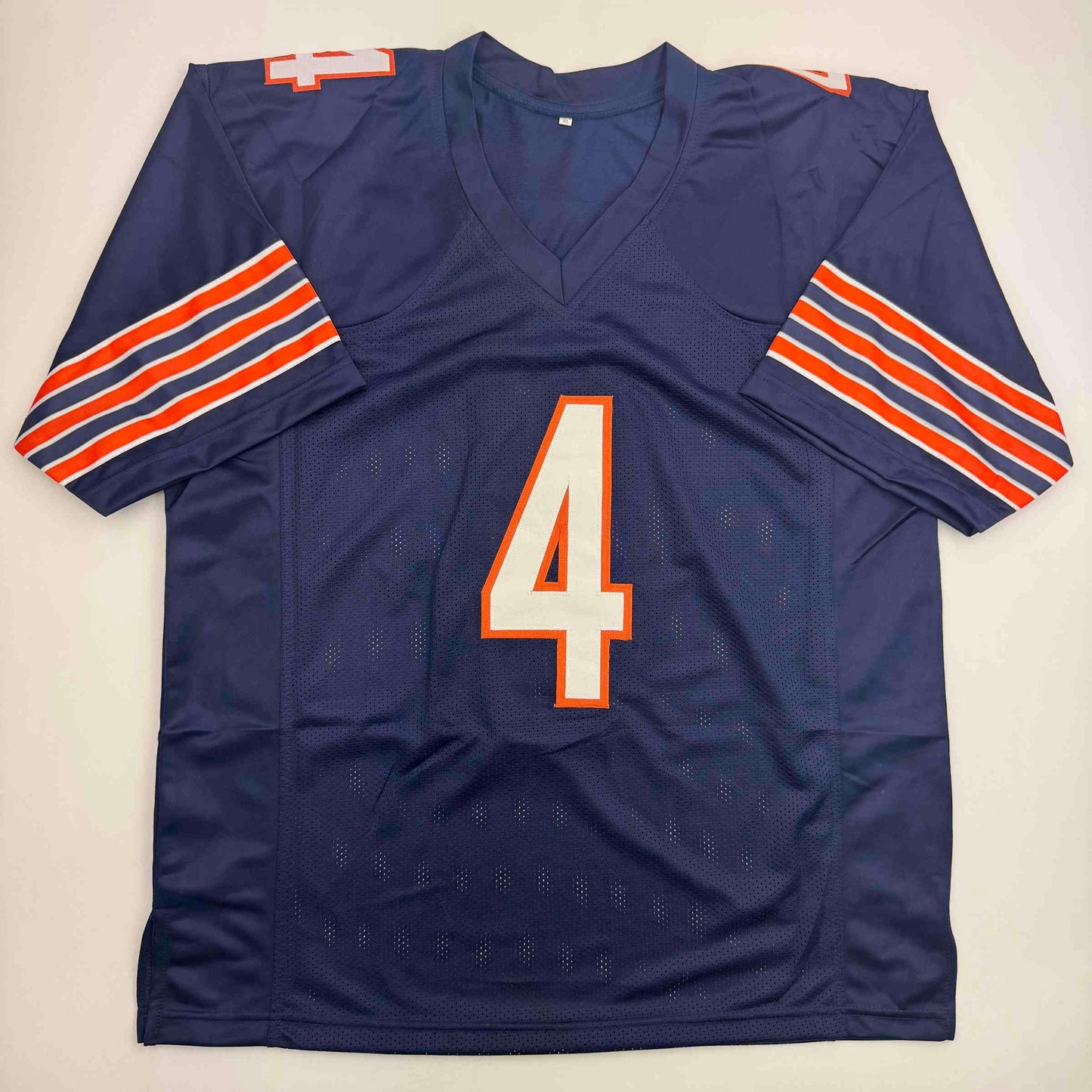 Autographed/Signed D'Andre Swift Chicago Blue Football Jersey Beckett BAS COA